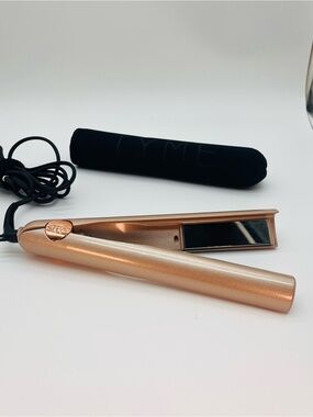 TYME Hair Styling Iron Straightener Curler Travel Case Titanium Plate Flatiron